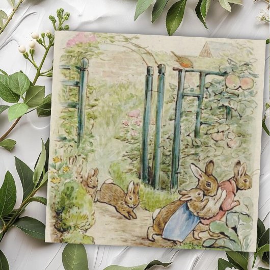 Carte De Correspondance Histoire de Beatrix Potter Les Lapins Flopsy