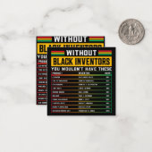 Carte De Correspondance Histoire Des Inventeurs Noirs Oubliés Histoire Noi (Devant/Arrière en situation)