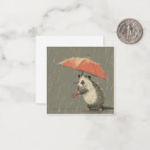 Carte De Correspondance Histoire Raindrops : Unleash Opossum Imagination (Devant/Arrière en situation)