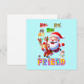 Carte De Correspondance Ho Ho Ho Mon Cher Ami (Devant / Derrière)
