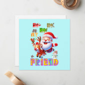 Carte De Correspondance Ho Ho Ho Mon Cher Ami (Devant/Arrière en situation)