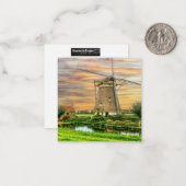 Carte De Correspondance Holland Windmill (Devant/Arrière en situation)
