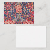 Carte De Correspondance Honeysuckle, Wallpaper de William Morris (Devant / Derrière)