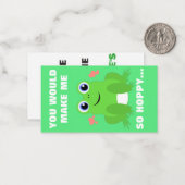 Carte De Correspondance Hoppy Mini Valentine (Devant/Arrière en situation)