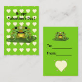 Carte De Correspondance Hoppy Valentine's Day Enfants Valentine's Day (Devant / Derrière)