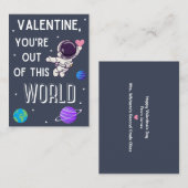 Carte De Correspondance Hors de cette classe mondiale Saint-Valentin (Devant / Derrière)