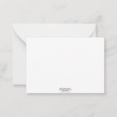 Carte De Correspondance Howdy Peint à la main (Dos)