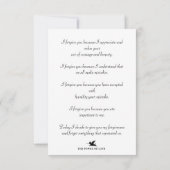 Carte De Correspondance hoy te perdono (Dos)