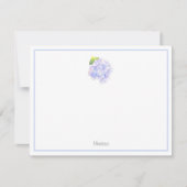 Carte De Correspondance Hydrangea Aquarelle Vignette (Devant)