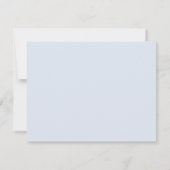Carte De Correspondance Hydrangea Bleu Personnalisé Bleu (Dos)