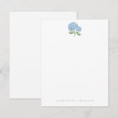 Carte De Correspondance Hydrangea Garden (Devant / Derrière)