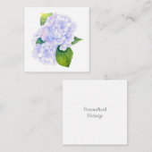 Carte De Correspondance Hydrangée aquarelle (Devant / Derrière)