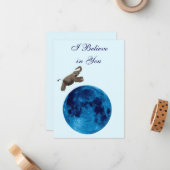 Carte De Correspondance I Believe in You Note Card (Devant/Arrière en situation)