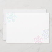 Carte De Correspondance Ice Princess 4e anniversaire Merci Note (Dos)