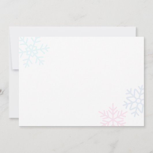 Carte De Correspondance Ice Princess 4e anniversaire Merci Note (Dos)