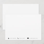 Carte De Correspondance Icônes Essentielles Modernes Stations d'affaires (Devant / Derrière)