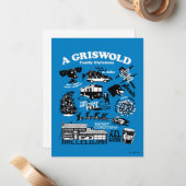 Carte De Correspondance Icônes et citations de vacances de Noël (Devant/Arrière en situation)