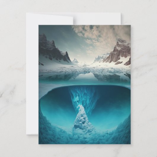 Carte De Correspondance Icy Mountain View (Devant)