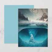 Carte De Correspondance Icy Mountain View (Devant / Derrière)