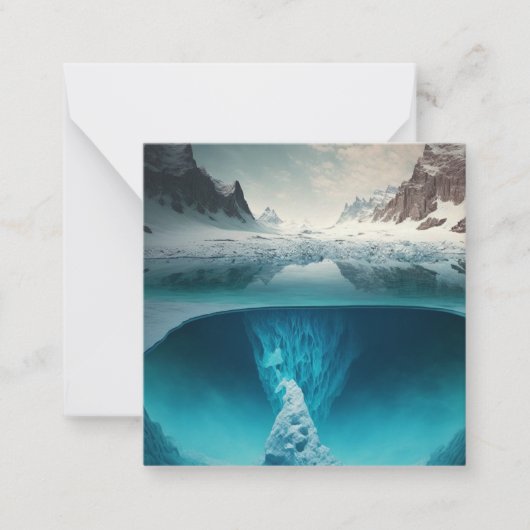 Carte De Correspondance Icy Mountain View (Devant)