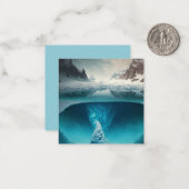 Carte De Correspondance Icy Mountain View (Devant/Arrière en situation)