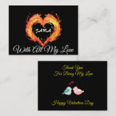 Carte De Correspondance Ignite Your Love (Devant / Derrière)