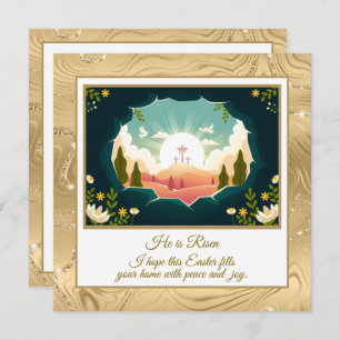 Carte De Correspondance Il Est Ressuscité" Joyeux Pâques - Personnalisable