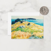 Carte De Correspondance Îles du Maine par Newell Convers Wyeth (Devant/Arrière en situation)