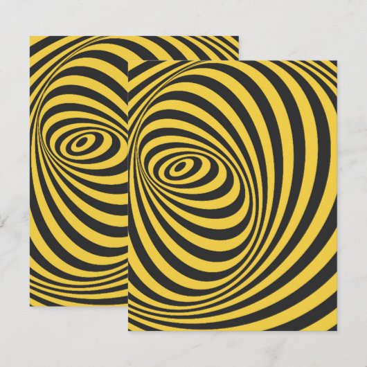 Carte De Correspondance Illusion optique 7 (Devant / Derrière)