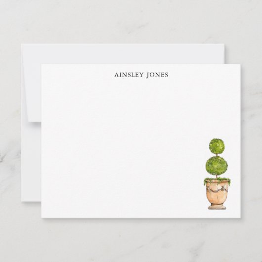 Carte De Correspondance Illustration de l'aquarelle opiacée (Devant)