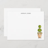 Carte De Correspondance Illustration de l'aquarelle opiacée (Devant / Derrière)