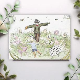 Carte De Correspondance Illustration vintage Little Lassie par Elsa Beskow