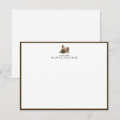 Carte de correspondance illustrée Bouledogue Franç (Devant / Derrière)