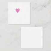 Carte De Correspondance Image du coeur (Devant / Derrière)