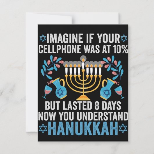 Carte De Correspondance Imaginez Si Votre Téléphone Portable Était À 10% M (Devant)