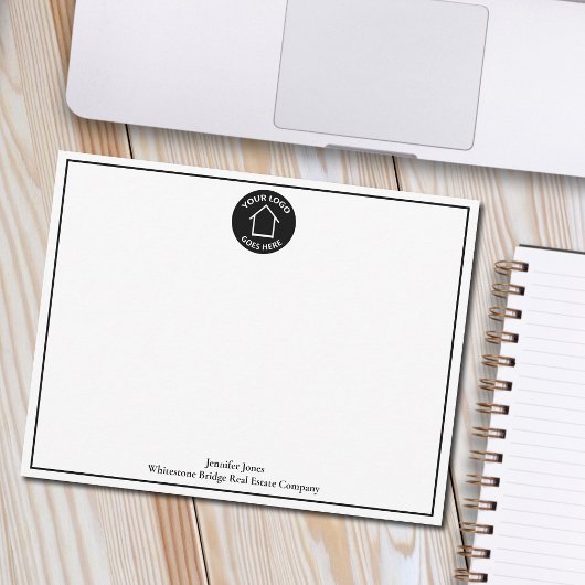 Carte De Correspondance Immobilier Entreprise Ajouter Votre Logo Immo Real