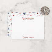 Carte De Correspondance Impression de patte de animal de compagnie mignonn (Devant/Arrière en situation)