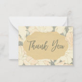 Carte De Correspondance Impression Florale Rétro Lumineuse (Devant)