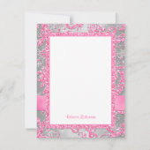 Carte De Correspondance IMPRIMÉ BOW - Winter Wonderland Merci Note (Dos)