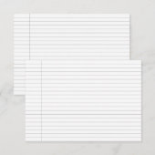 Carte De Correspondance Index de ligne calculé (Devant / Derrière)