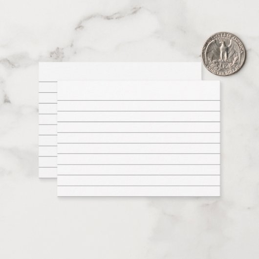 Carte De Correspondance Index par ligne (Devant/Arrière en situation)