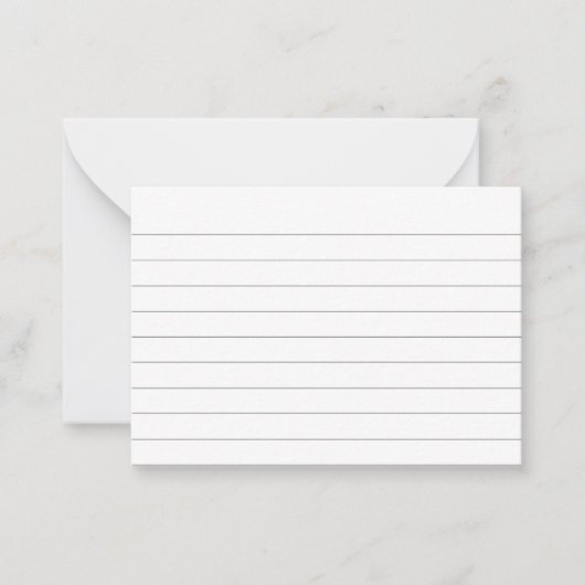 Carte De Correspondance Index par ligne (Devant)