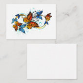 Carte De Correspondance Infini de papillons monarques (Devant / Derrière)