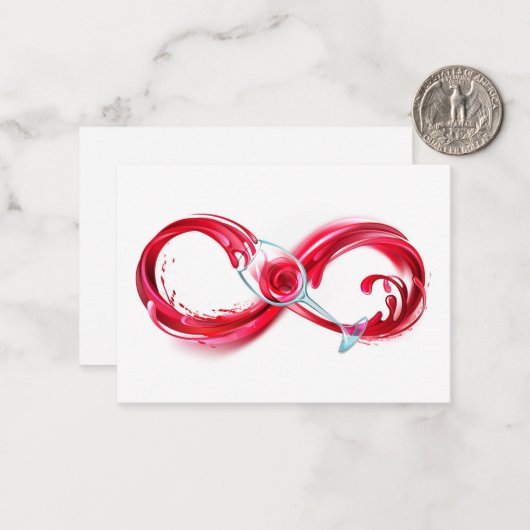 Carte De Correspondance Infinity (Devant/Arrière en situation)