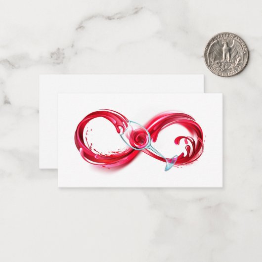 Carte De Correspondance Infinity (Devant/Arrière en situation)