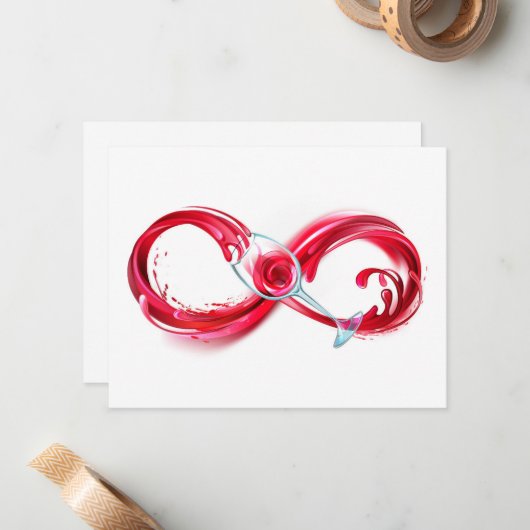 Carte De Correspondance Infinity (Devant/Arrière en situation)