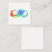 Carte De Correspondance Infinity avec Rainbow Jellyfish (Devant / Derrière)