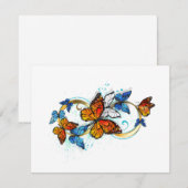 Carte De Correspondance Infinity of Monarch Butterflies (Devant / Derrière)