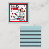 Carte De Correspondance Infirmière nostalgique mignonne j'aime les grosses (Devant / Derrière)