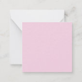 Carte De Correspondance Initial Letter Monogram Light Pink Plain Chic (Dos)